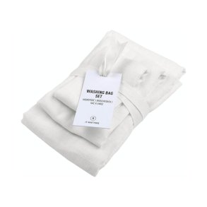 Laundry bags - set of 3 - Natural white