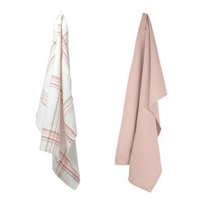 Gavest med 2 viskestykker - Floral Check