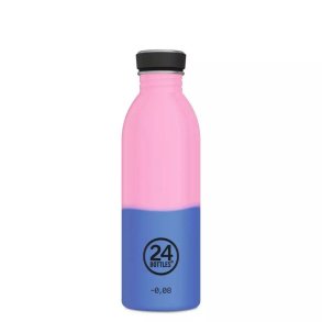 Drinking can in stainless steel - 500 ml - REactive - Pink/Blue