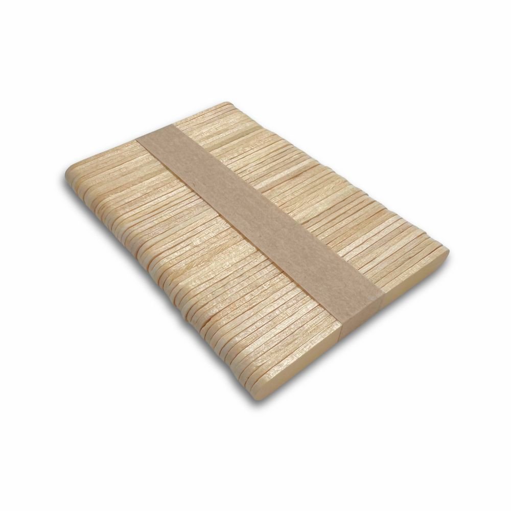 Popsicle sticks in European birch wood - Small - 50 pcs