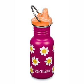 Drinking bottle with Sippy Cap - 355 ml - Happy Flowers