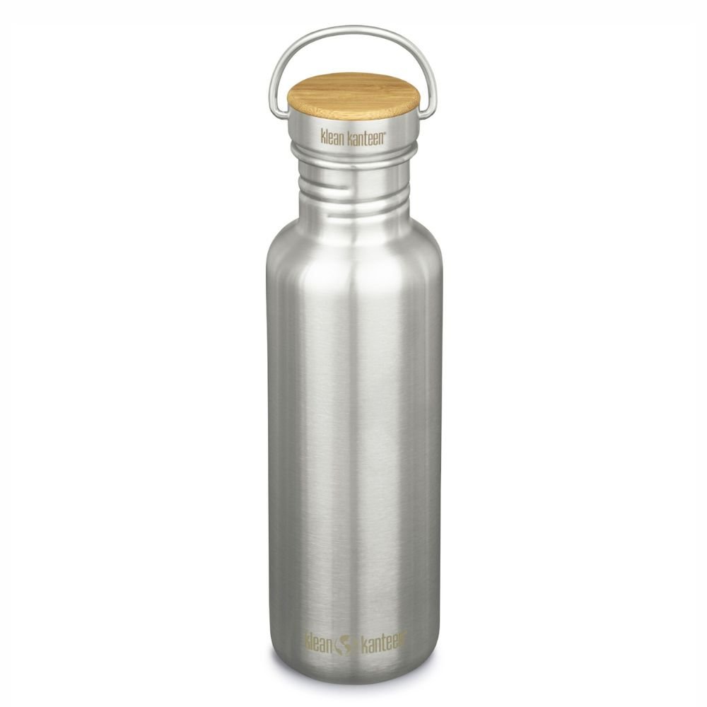 Drikkedunk med bambus skruelg - Reflect - 800 ml - Brstet stl