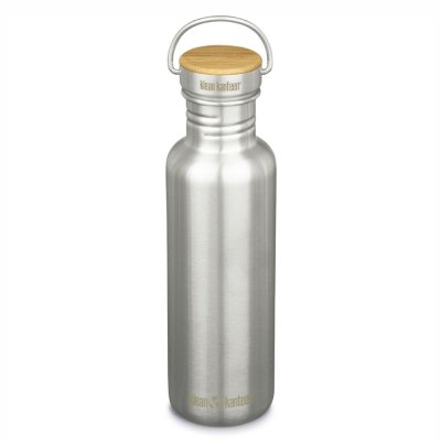 Drikkedunk med bambus skruelg - Reflect - 800 ml - Brstet stl