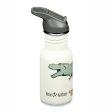 Vattenflaska med sugr�r & sportlock - 355 ml - Dino Skate