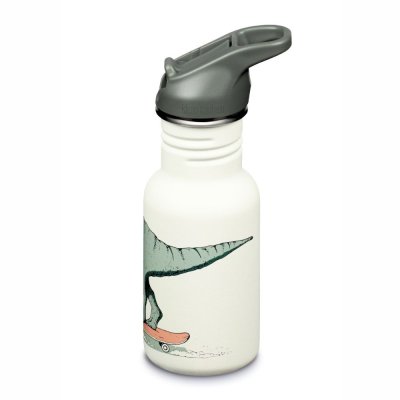 Drikkedunk med flip sportslg & sugerr - 355 ml - Dino Skate