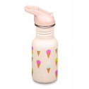 Water bottle with straw & sports cap - 355 ml - Ice Cream