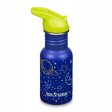 Trinkflasche mit Strohhalm & Sportverschluss - 355 ml - Milchstra�e