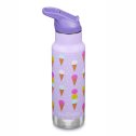 Insulated water bottle with straw & sports cap - 355 ml - Ice Cream