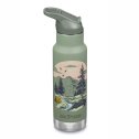 Insulated water bottle with straw & sports cap - 355 ml - Mountain
