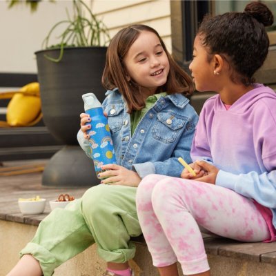 Termo drikkedunk med flip sportslg & sugerr - 355 ml - Rainbows