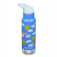 Insulated water bottle with straw & sports cap - 355 ml - Rainbows