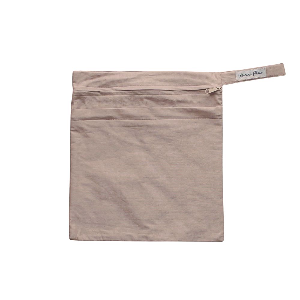 Wet bag med 2 rum - Small - Cappuccino - Økofamilien