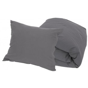 Organic pillow cover - Dark gray - 60x63