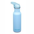 Vattenflaska med sugr�r & sportlock - 532 ml - Clear Sky