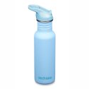 Drinking bottle with straw & sports lid - 532 ml - Clear Sky