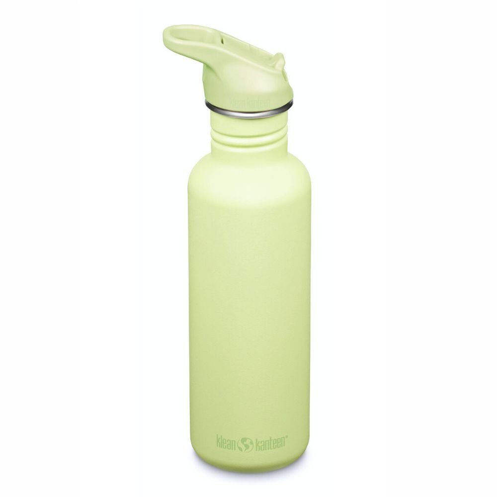 Drikkedunk med flip sportslg & sugerr - 800 ml - Shadow Lime
