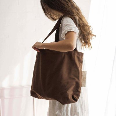 Canvas bag - model Rima - Brown