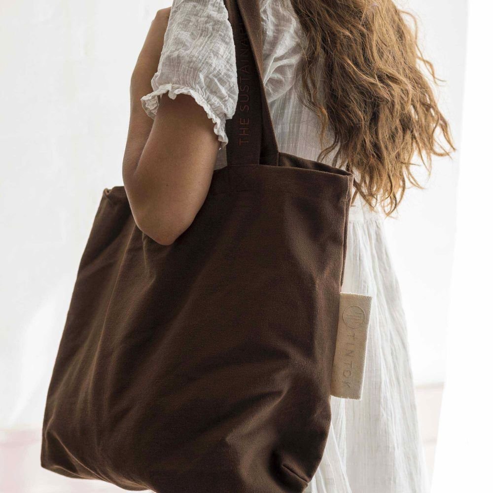 Canvas bag - model Rima - Brown