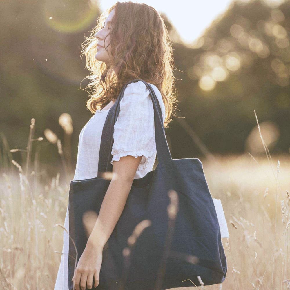 Canvas bag - model Rima - Dark Denim