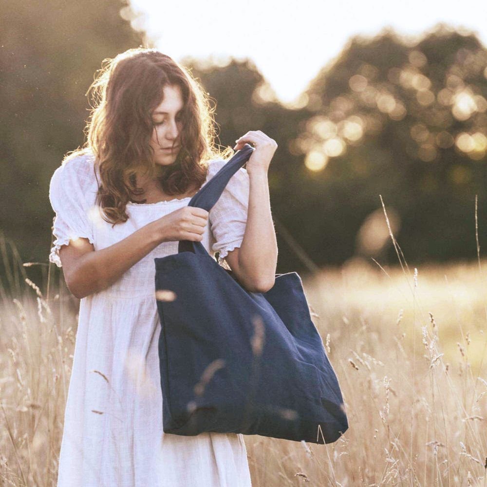 Canvas bag - model Rima - Dark Denim