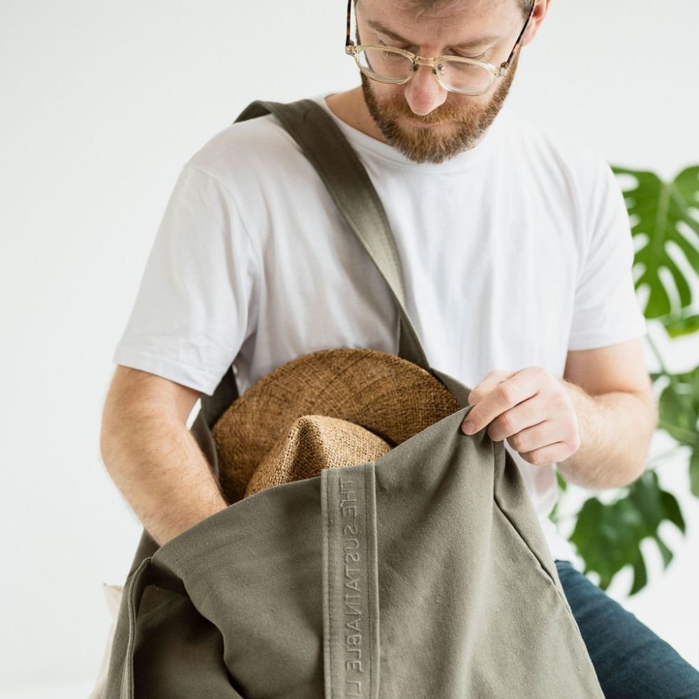 Canvas bag - model Rima - Khaki