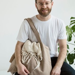 Canvas bag - model Rima - Mocha