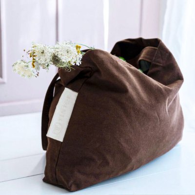Canvas bag - model Rima - Brown