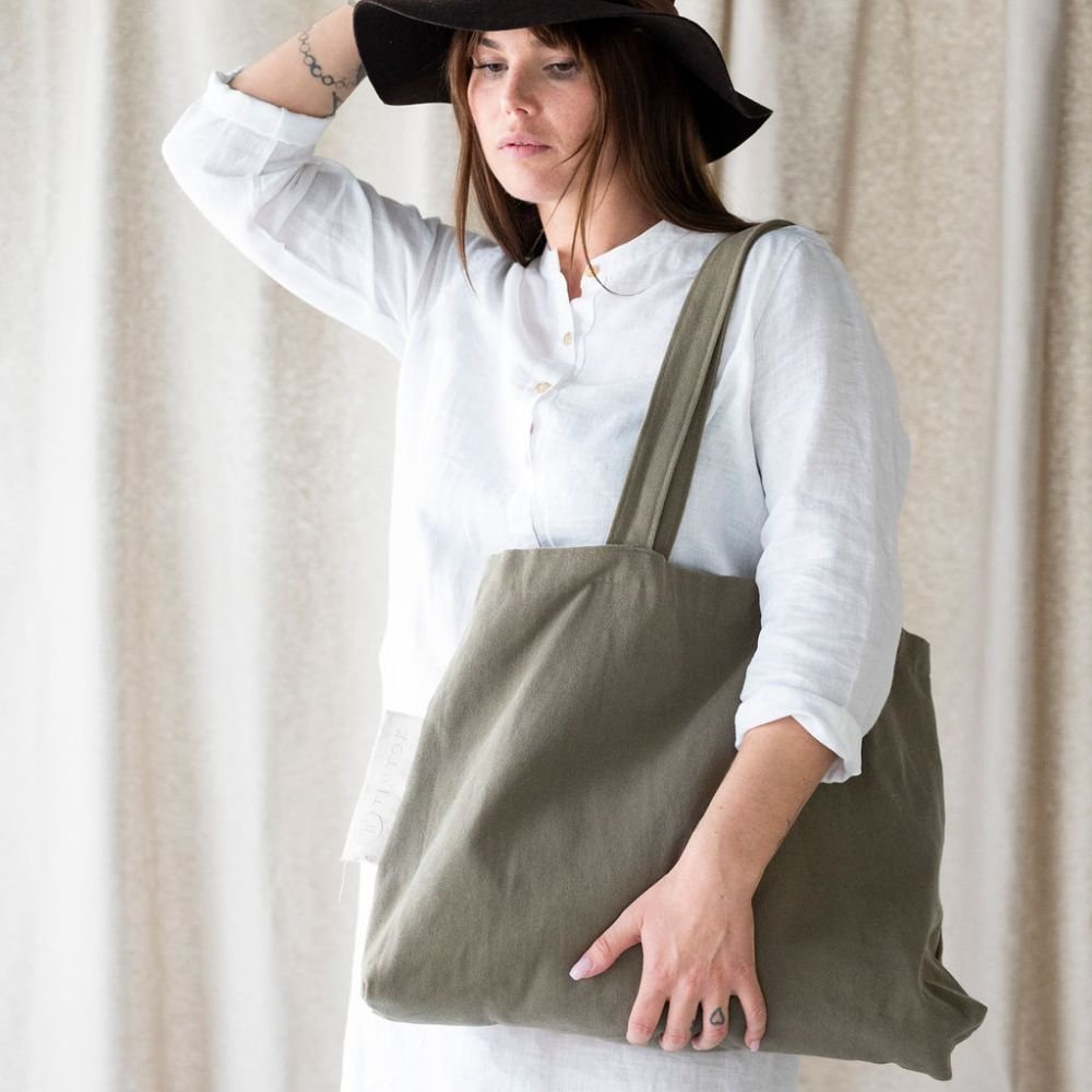 Canvas bag - model Rima - Khaki