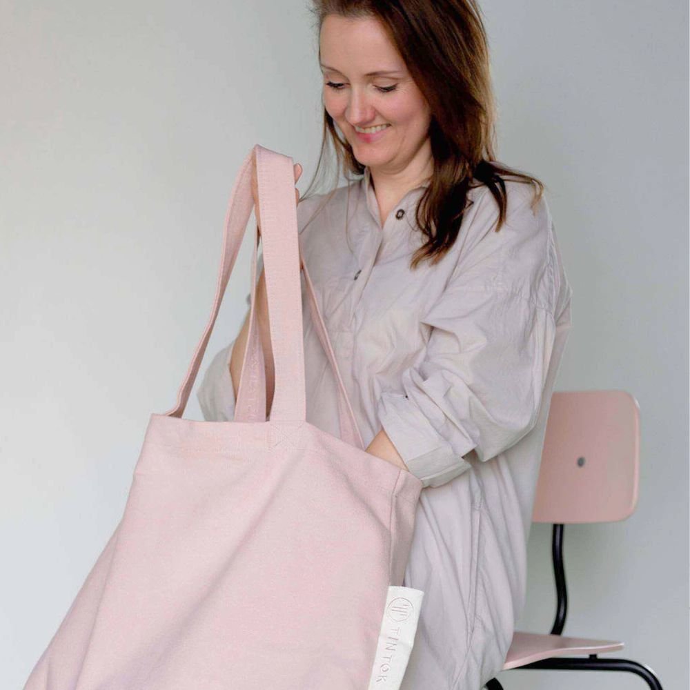 Canvas bag - model Rima - Rose