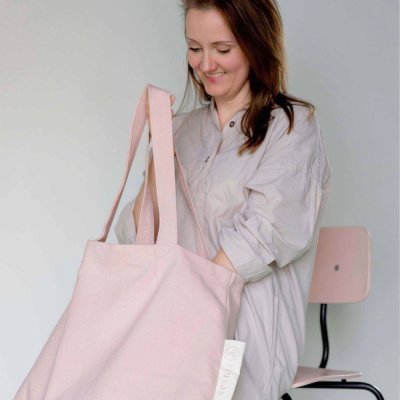 Canvas bag - model Rima - Rose