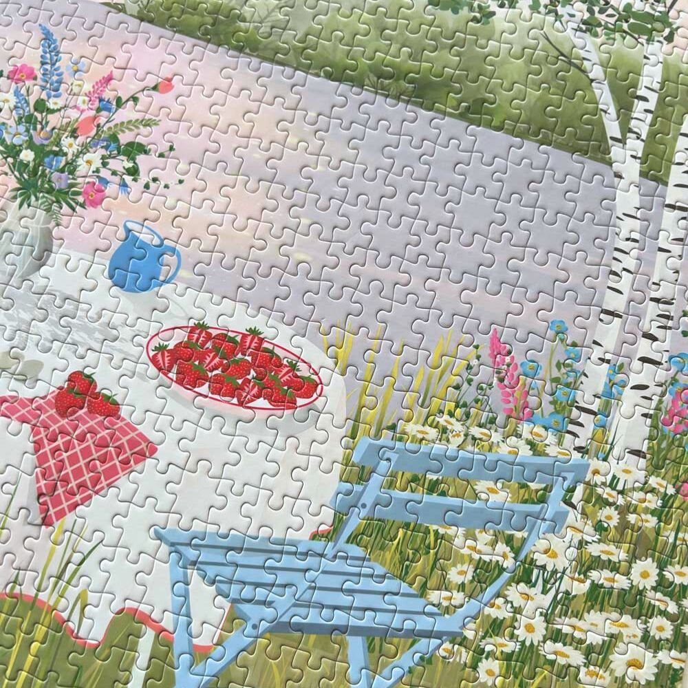 Puzzle with 1000 pieces - Sweet strawberries