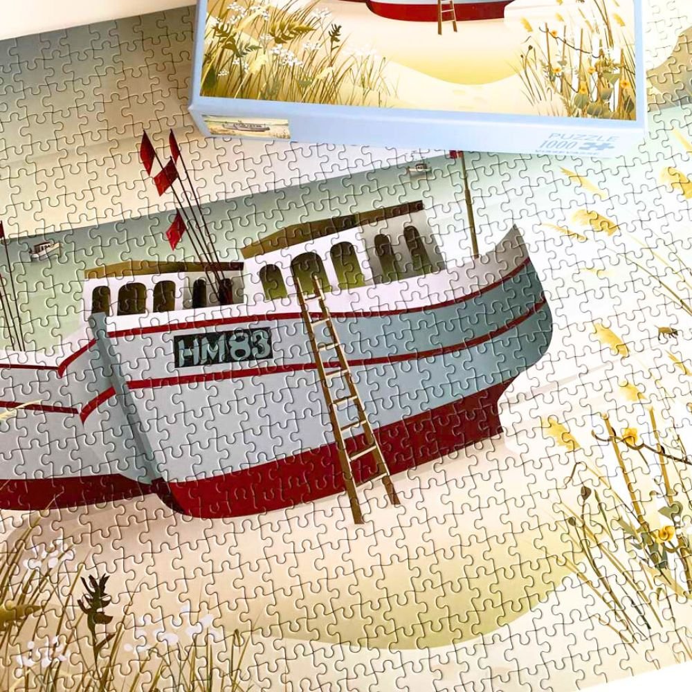 Puzzle with 1000 pieces - Fishing Boats