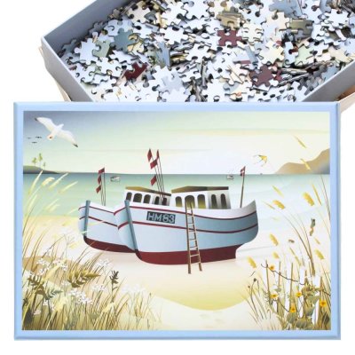 Puzzle with 1000 pieces - Fishing Boats