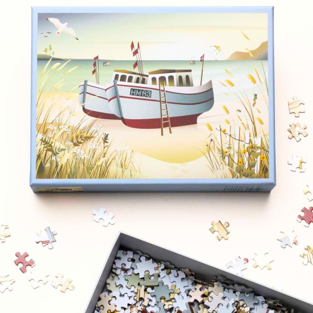 Puzzle with 1000 pieces - Fishing Boats