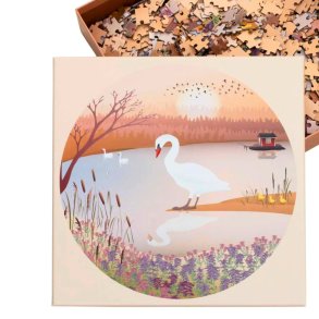 Puzzle with 1000 pieces - The Swan