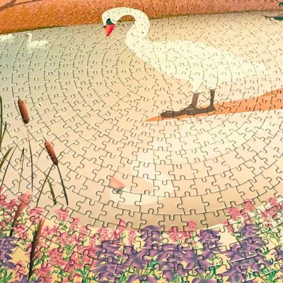 Puzzle with 1000 pieces - The Swan