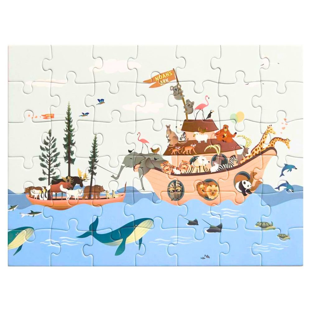 Puzzle for kids with 42 pieces - Noahs Ark
