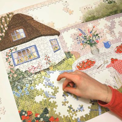 Puzzle with 1000 pieces - Sweet strawberries