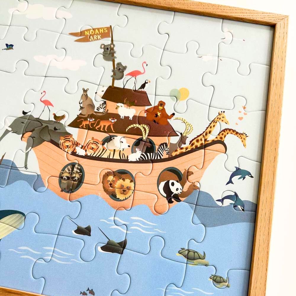 Puzzle for kids with 42 pieces - Noahs Ark