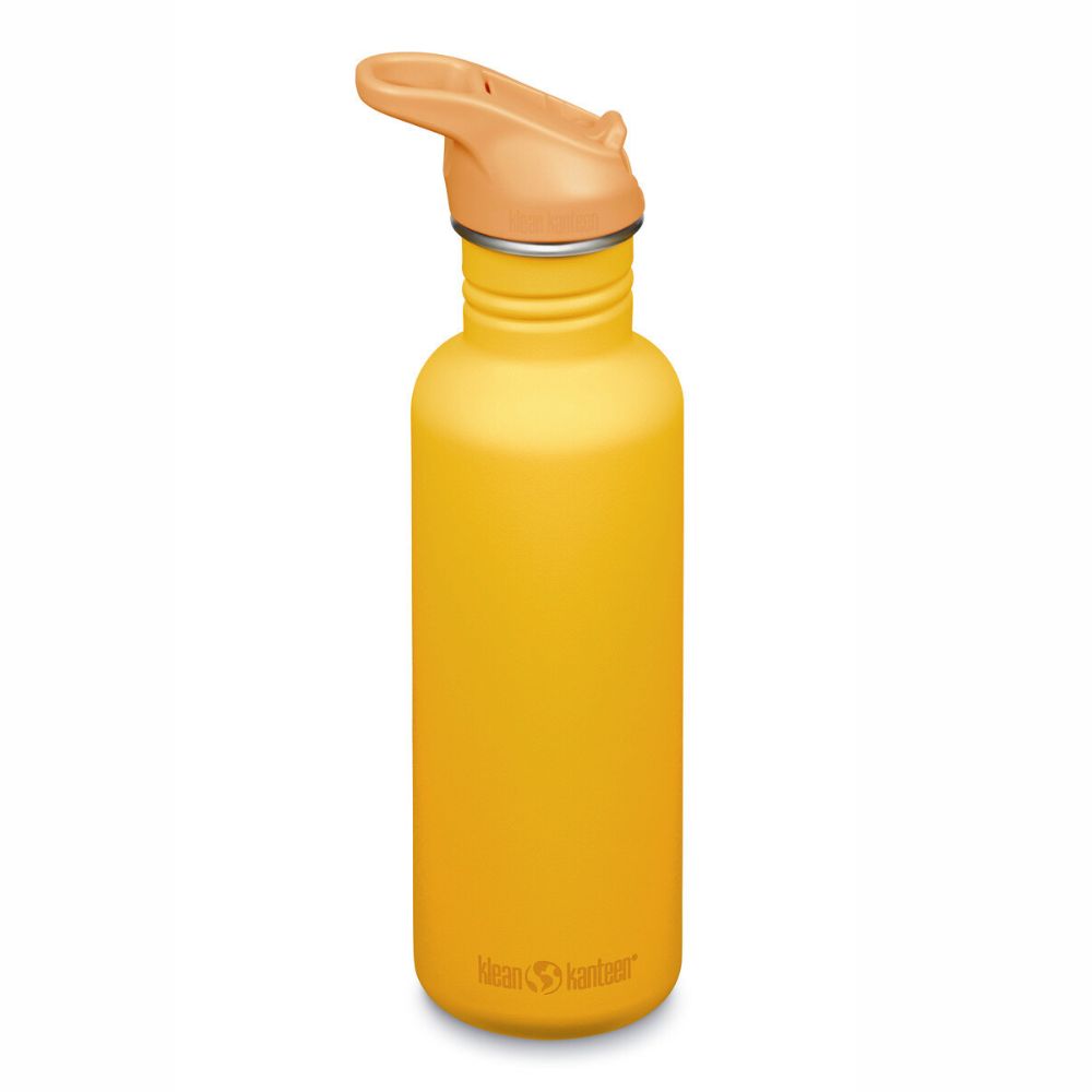Drikkedunk med sugerør & sportslåg - 800 ml - Sunset - Økofamilien