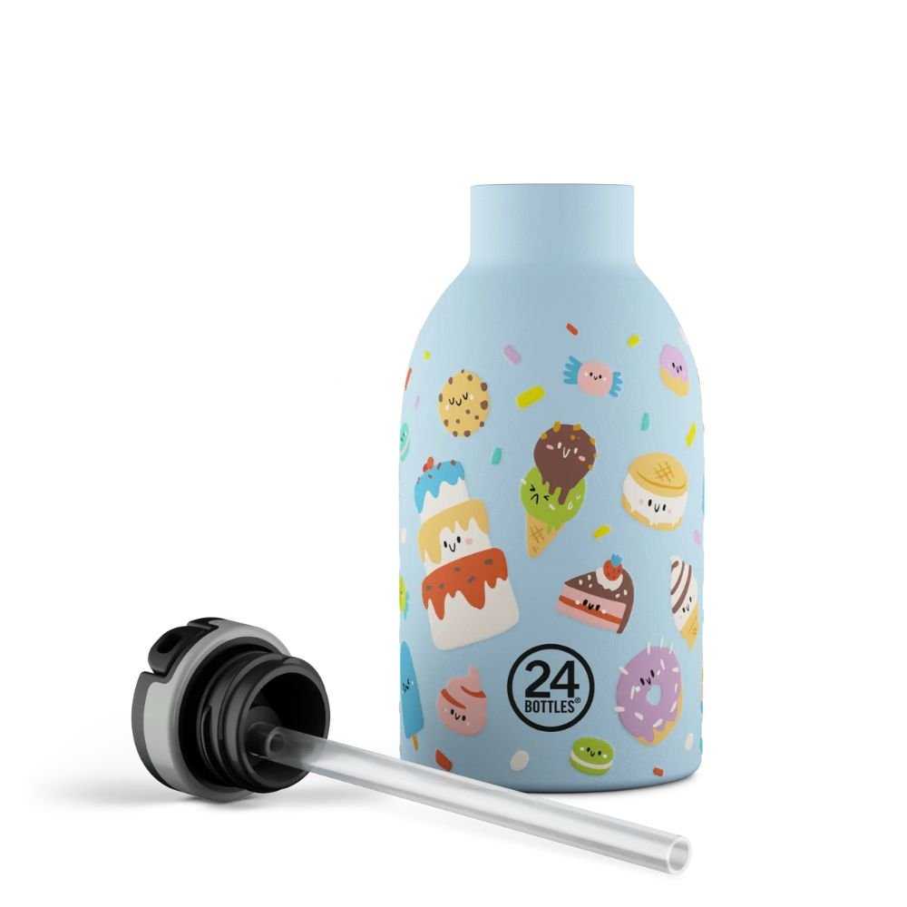 Kids insulated drinking bottle with straw - Sweet Friends