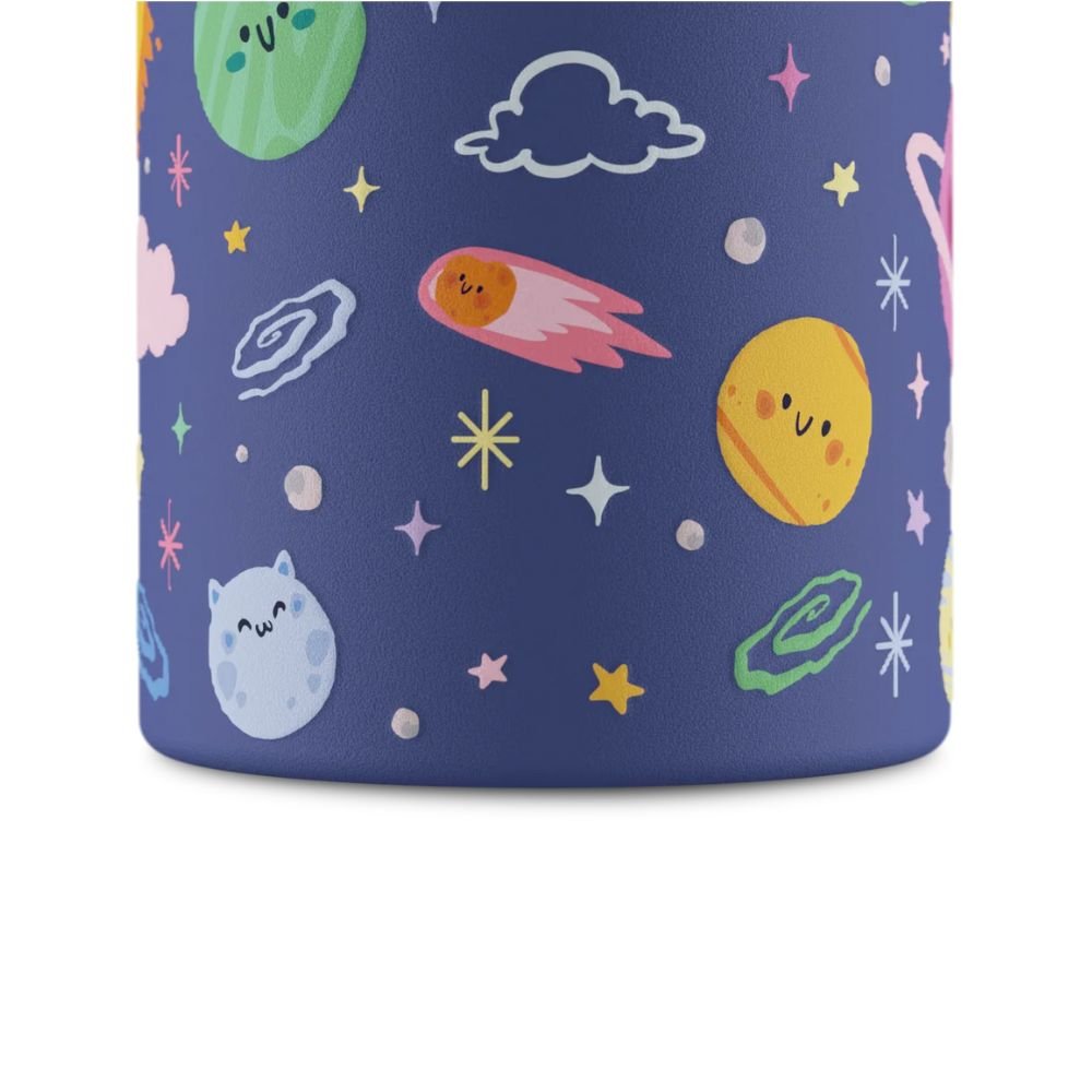 Kids insulated drinking bottle with straw - Space Friends