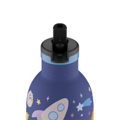 Kids insulated drinking bottle with straw - Space Friends