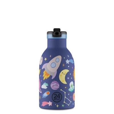 Kids insulated drinking bottle with straw - Space Friends