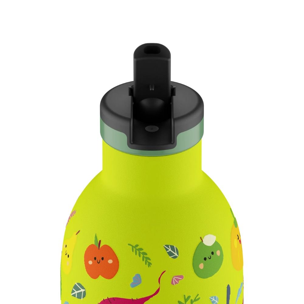 Kids insulated drinking bottle with straw - Veggie Friends