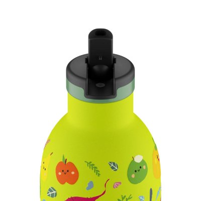 Kids insulated drinking bottle with straw - Veggie Friends