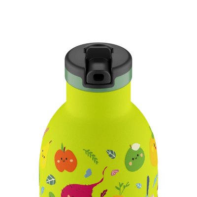 Kids insulated drinking bottle with straw - Veggie Friends