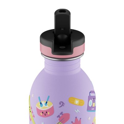 Kids drinking bottle with straw - Music Friends