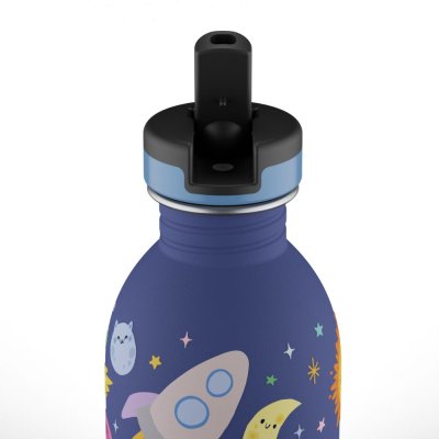 Kids drinking bottle with straw - Space Friends