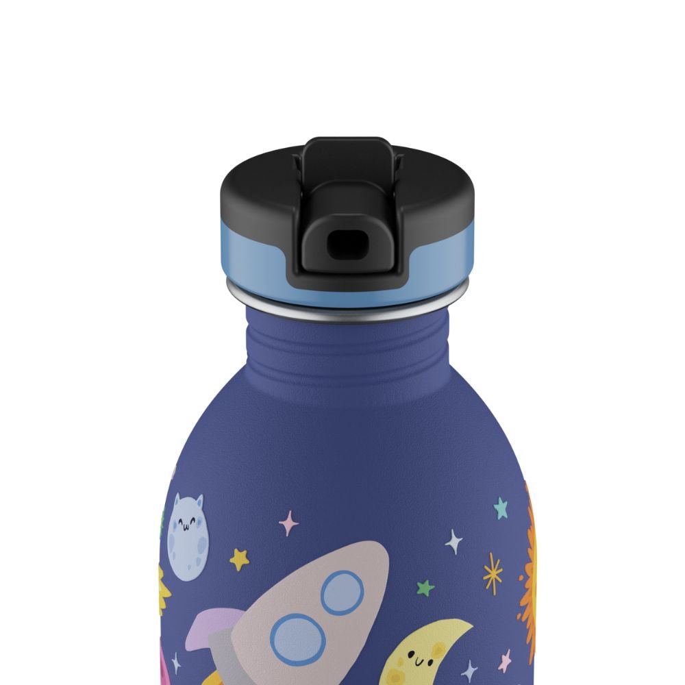 Kids drinking bottle with straw - Space Friends